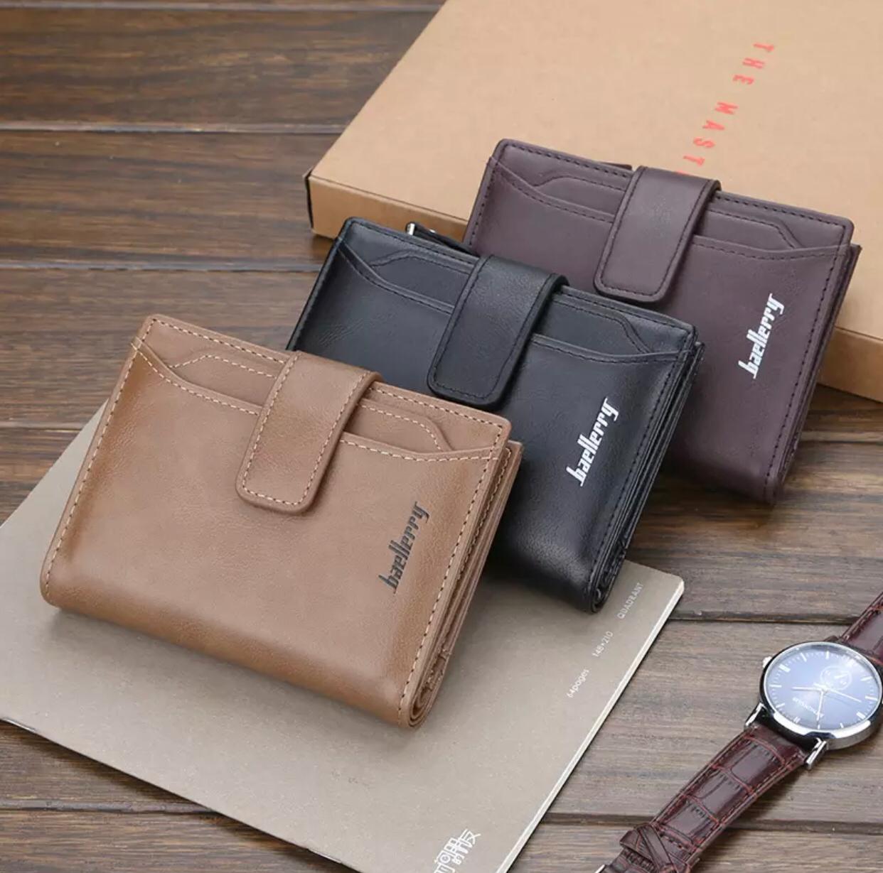 Men's Leather Wallet in UAE – Slim Bifold Design with Zipper Coin Pocket | Premium & Durable