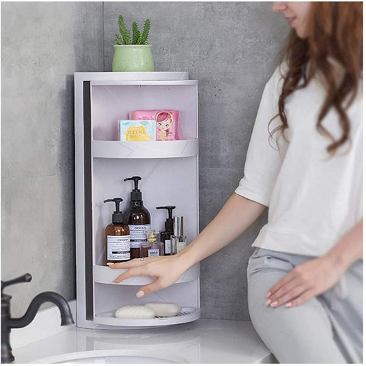 Rotating Corner Shelf Organizer - 360° Space Saver for UAE Homes