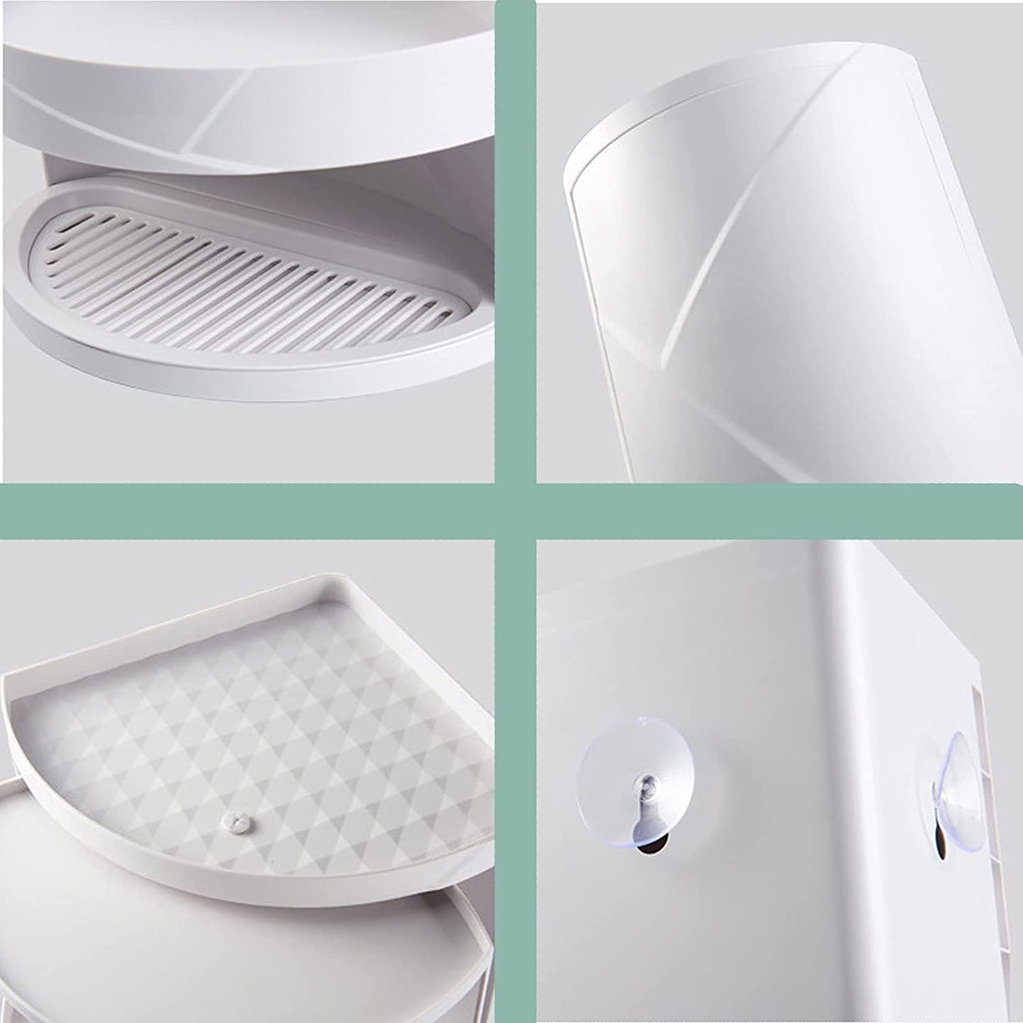 Rotating Corner Shelf Organizer - 360° Space Saver for UAE Homes