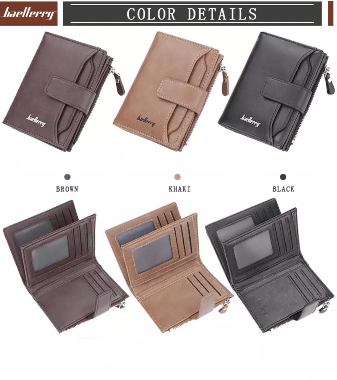Men's Leather Wallet in UAE – Slim Bifold Design with Zipper Coin Pocket | Premium & Durable