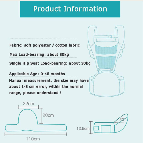 Baby Carrier with Hip Seat in Dubai UAE - Ergonomic, Breathable & Adjustable (0-36 Months)