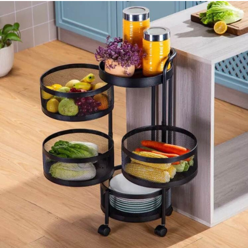 Spinning Shelf Rack in Dubai – 360° Rotating Storage Organizer for Kitchen & Bathroom (UAE)