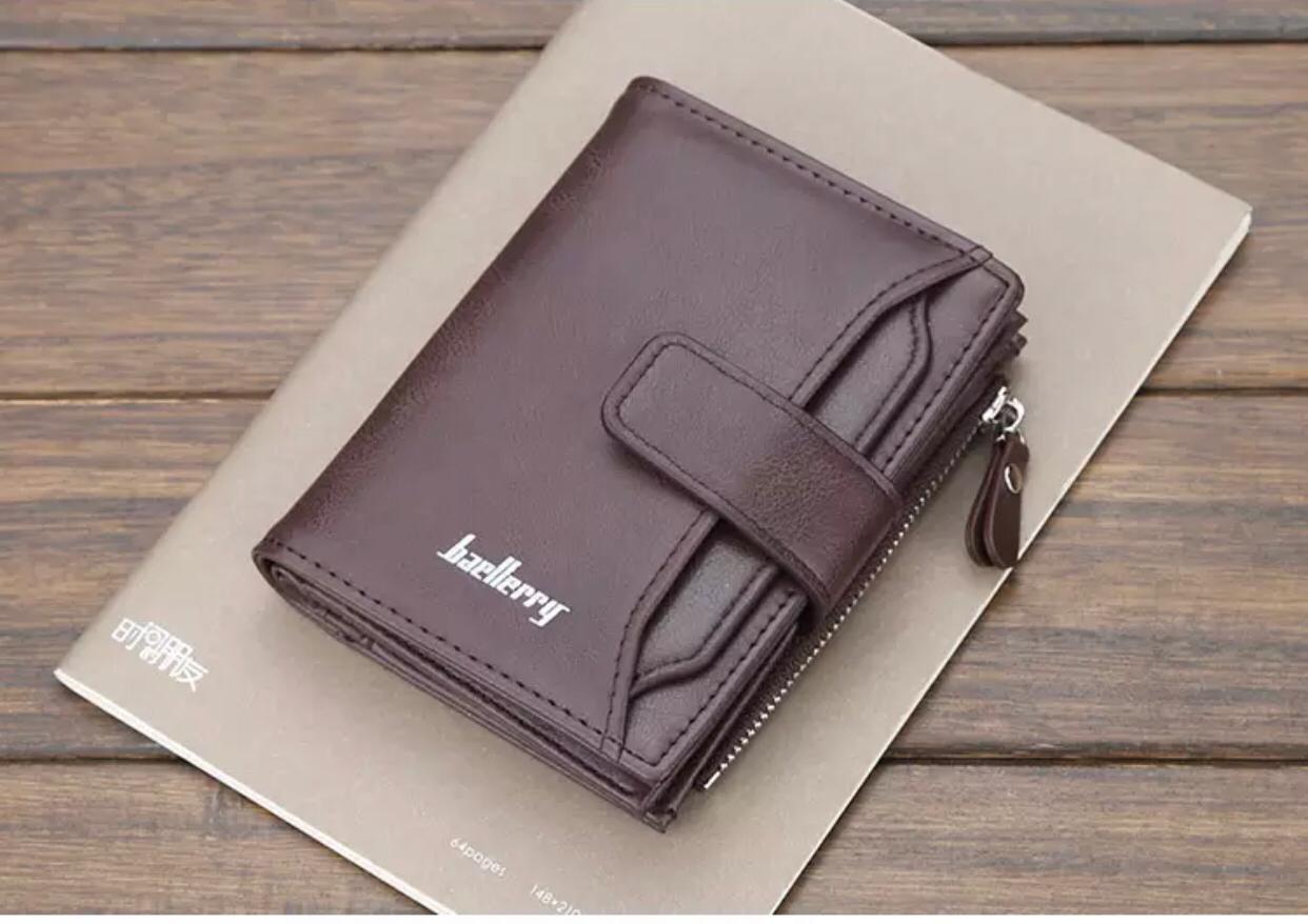 Men's Leather Wallet in UAE – Slim Bifold Design with Zipper Coin Pocket | Premium & Durable