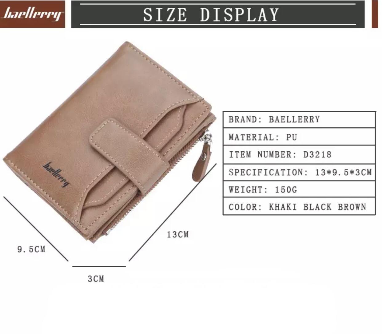 Men's Leather Wallet in UAE – Slim Bifold Design with Zipper Coin Pocket | Premium & Durable