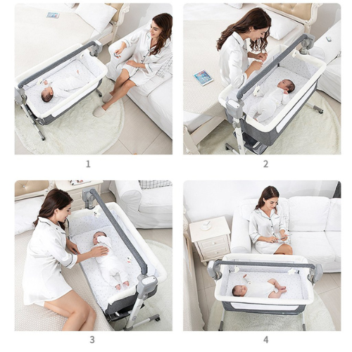 Baby Electric Bed in UAE – Smart Adjustable Crib with mosquito net