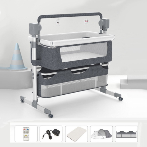 Baby Electric Bed in UAE – Smart Adjustable Crib with mosquito net