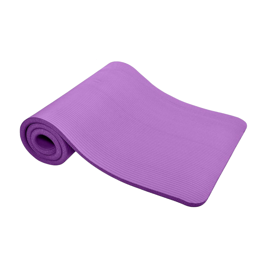 Yoga Mat with Carrying Strap – Non-Slip, 10mm Thick, Portable – Gulf Baskets