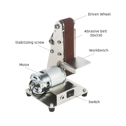 Electric Mini Belt Sander Grinder 7 Speed | Polishing & Grinding Tool UAE